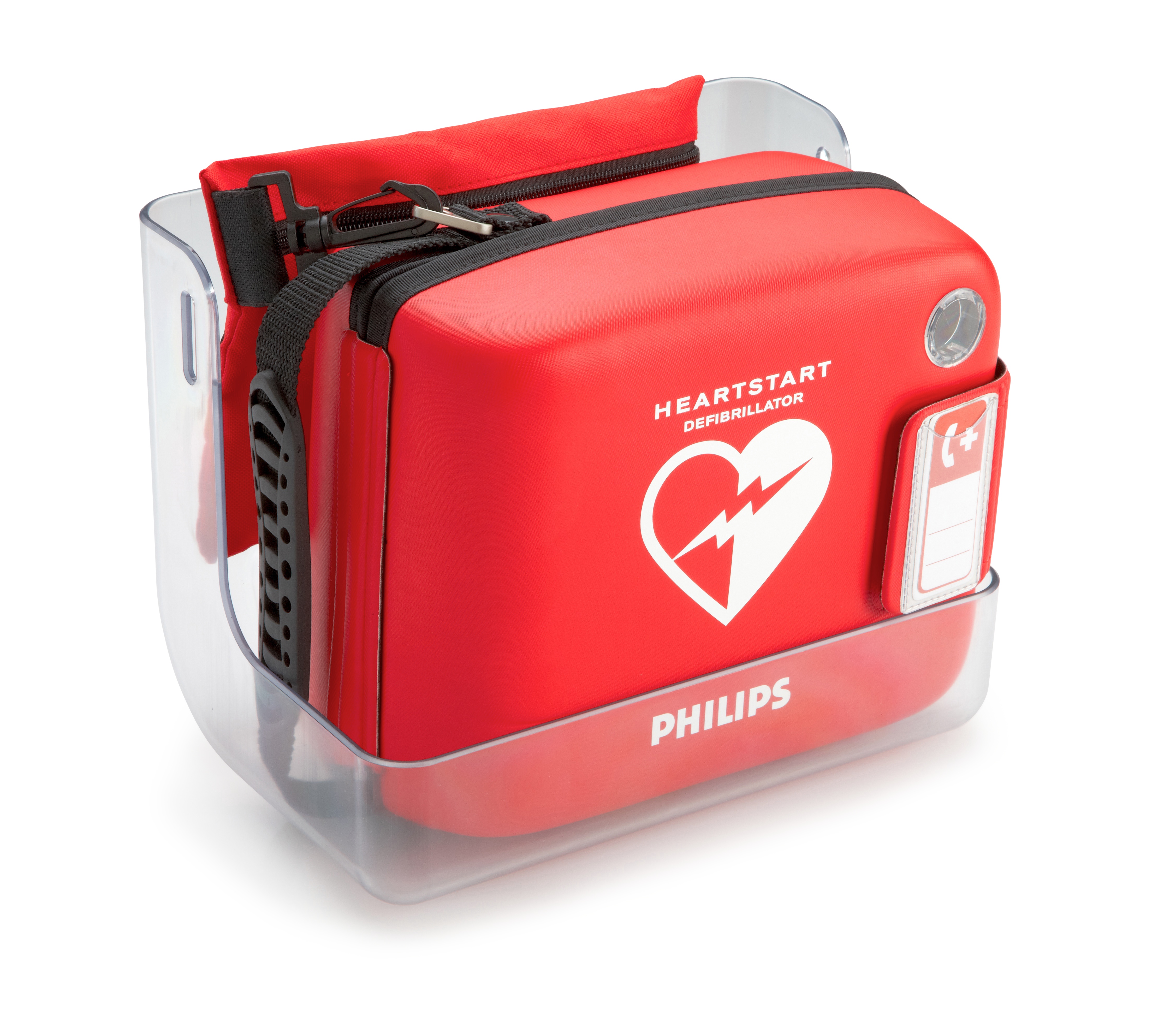 Frx AED with wall mount case and child key