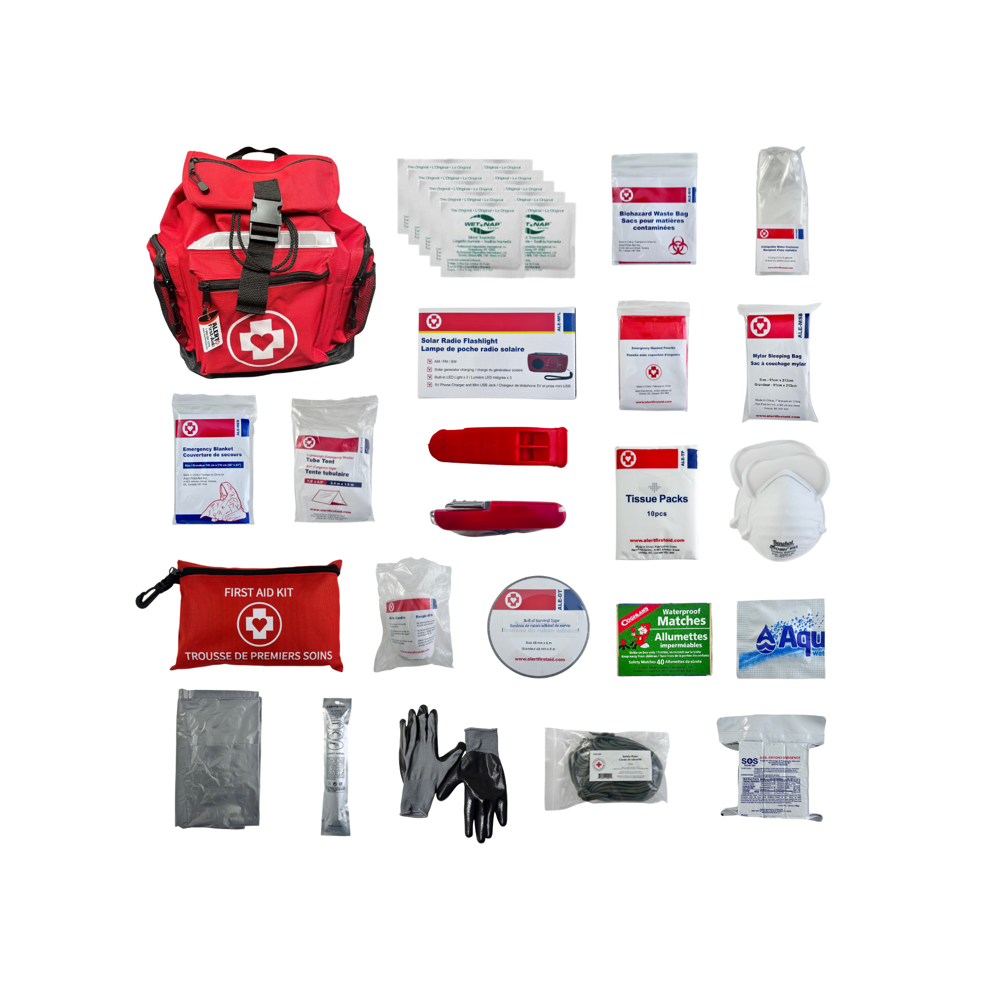 1 Person - Deluxe Disaster Kit (No Water Ration)