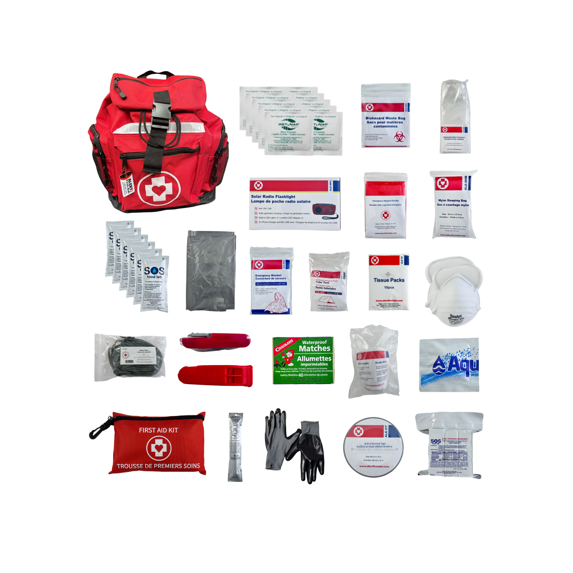 1 Person - Deluxe Disaster Kit (With Water Ration)