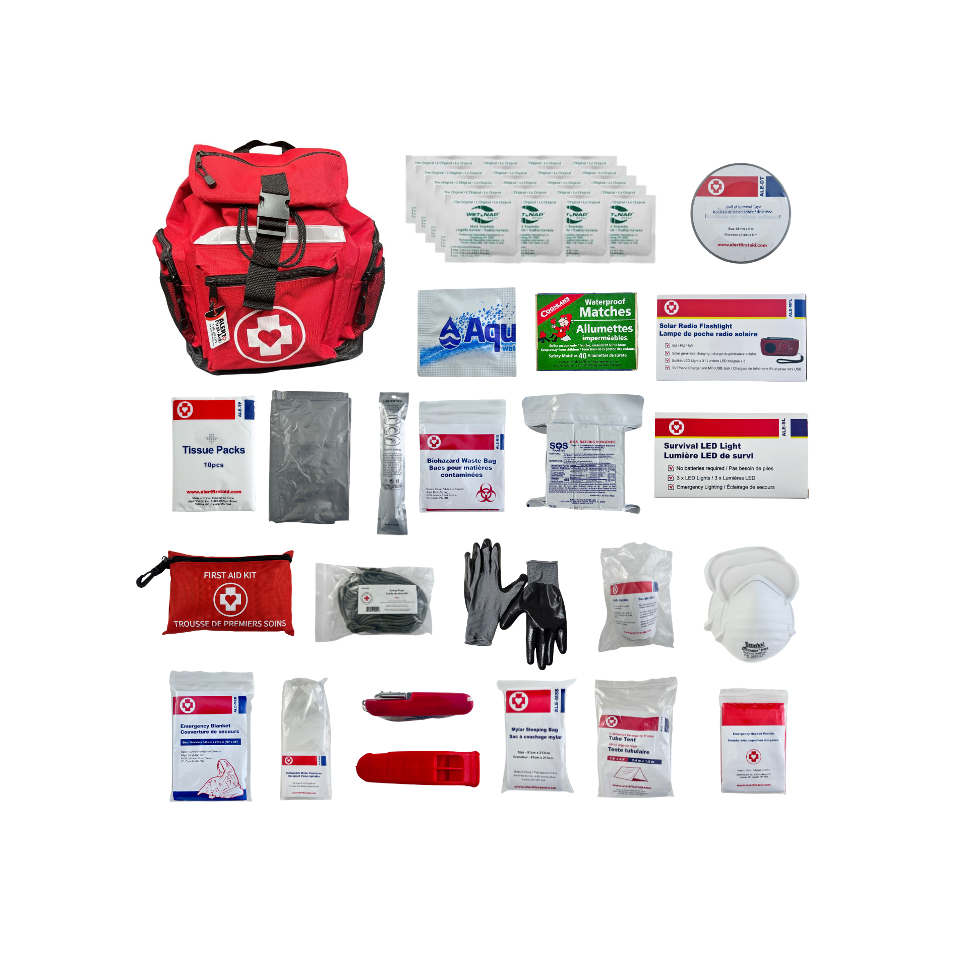 2 Person - Deluxe Disaster Kit (No Water Ration)