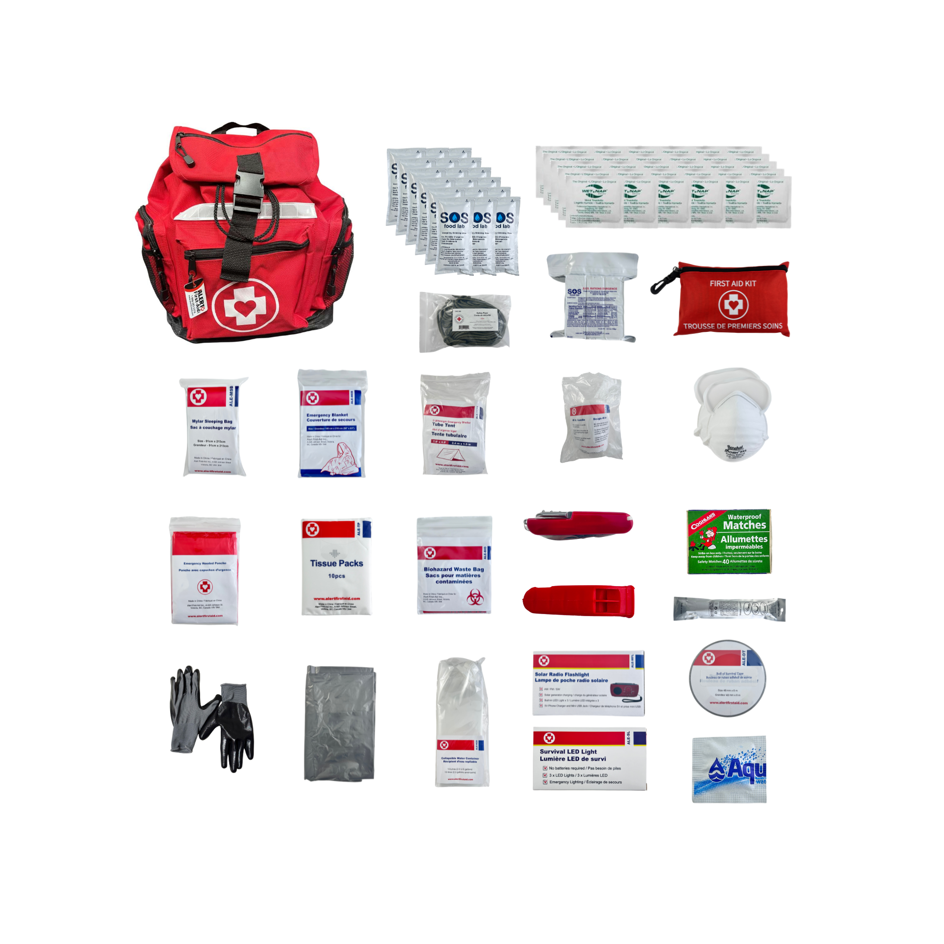 3 Person - Deluxe Disaster Kit (With Water Ration)