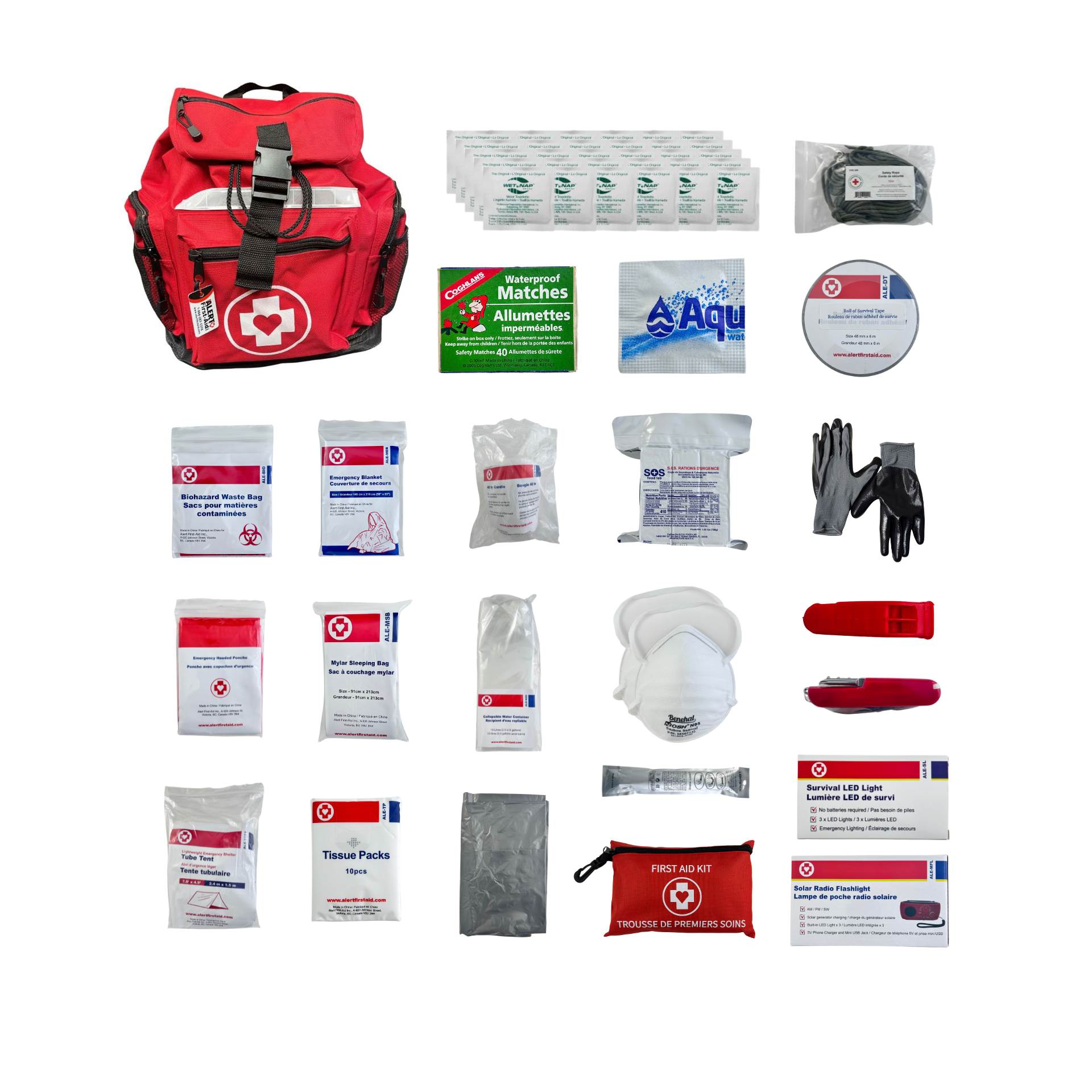 3 Person - Deluxe Disaster Kit (No Water Ration)