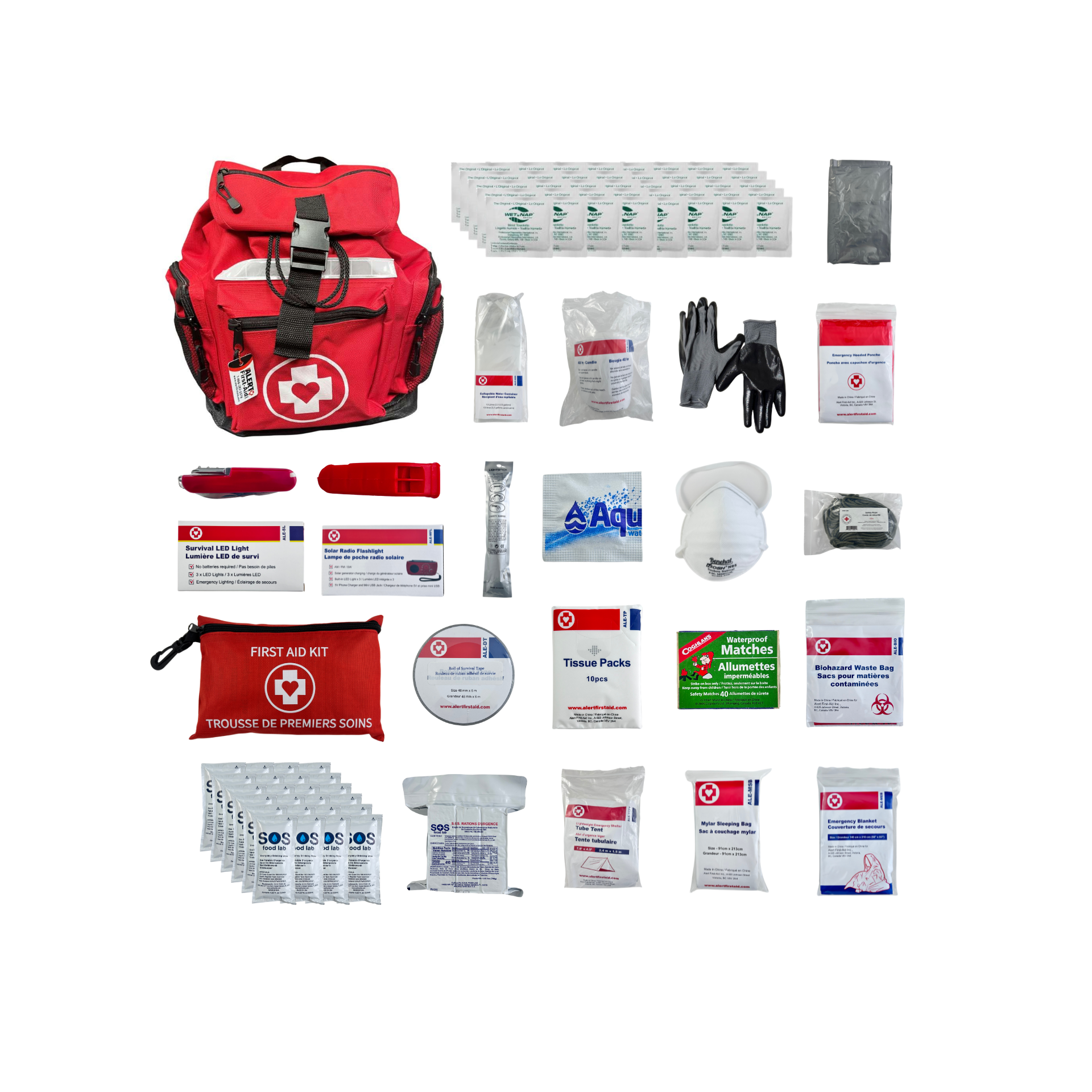 4 Person - Deluxe Disaster Kit (With Water Ration)