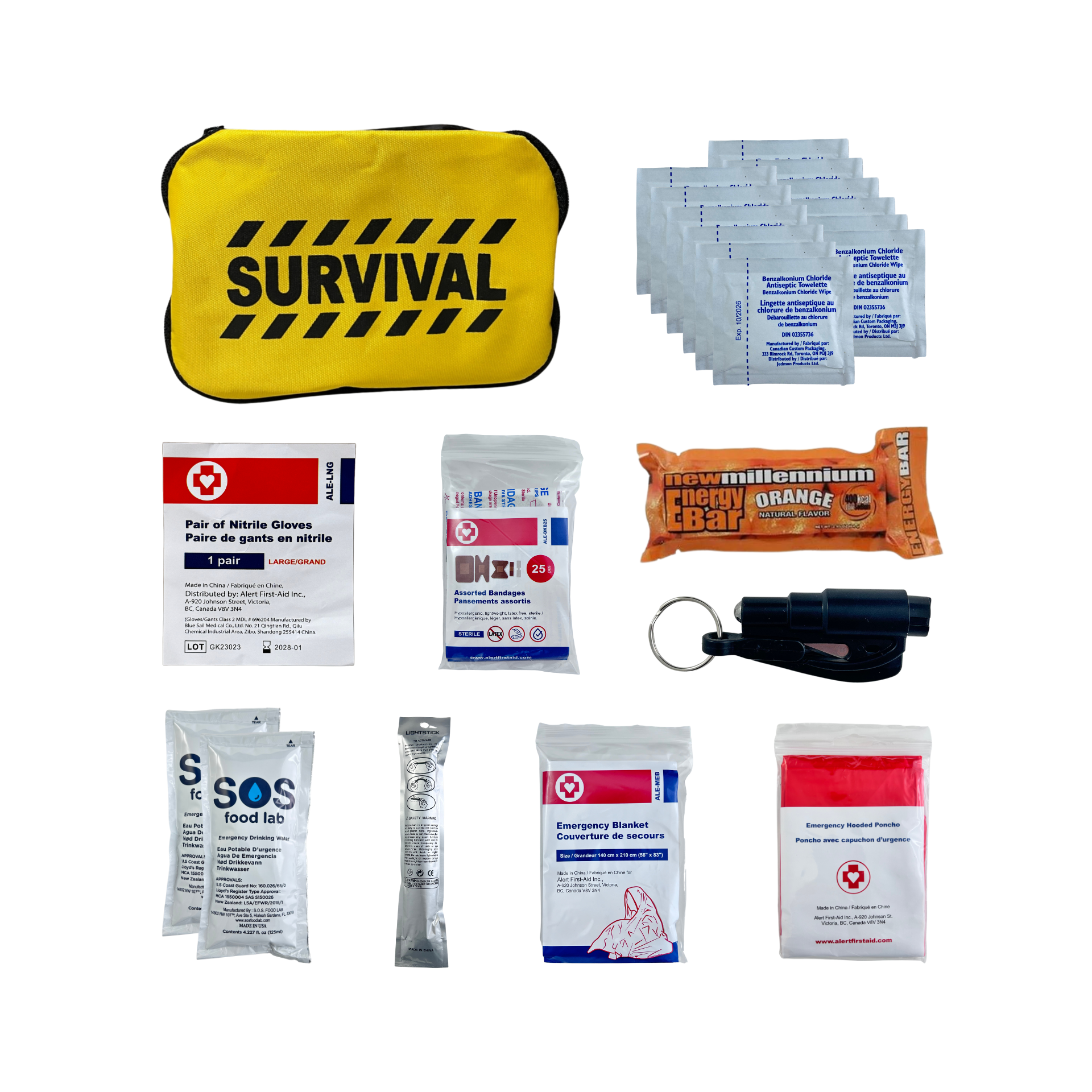 Mini Survival Kit with RESQME (1 person)