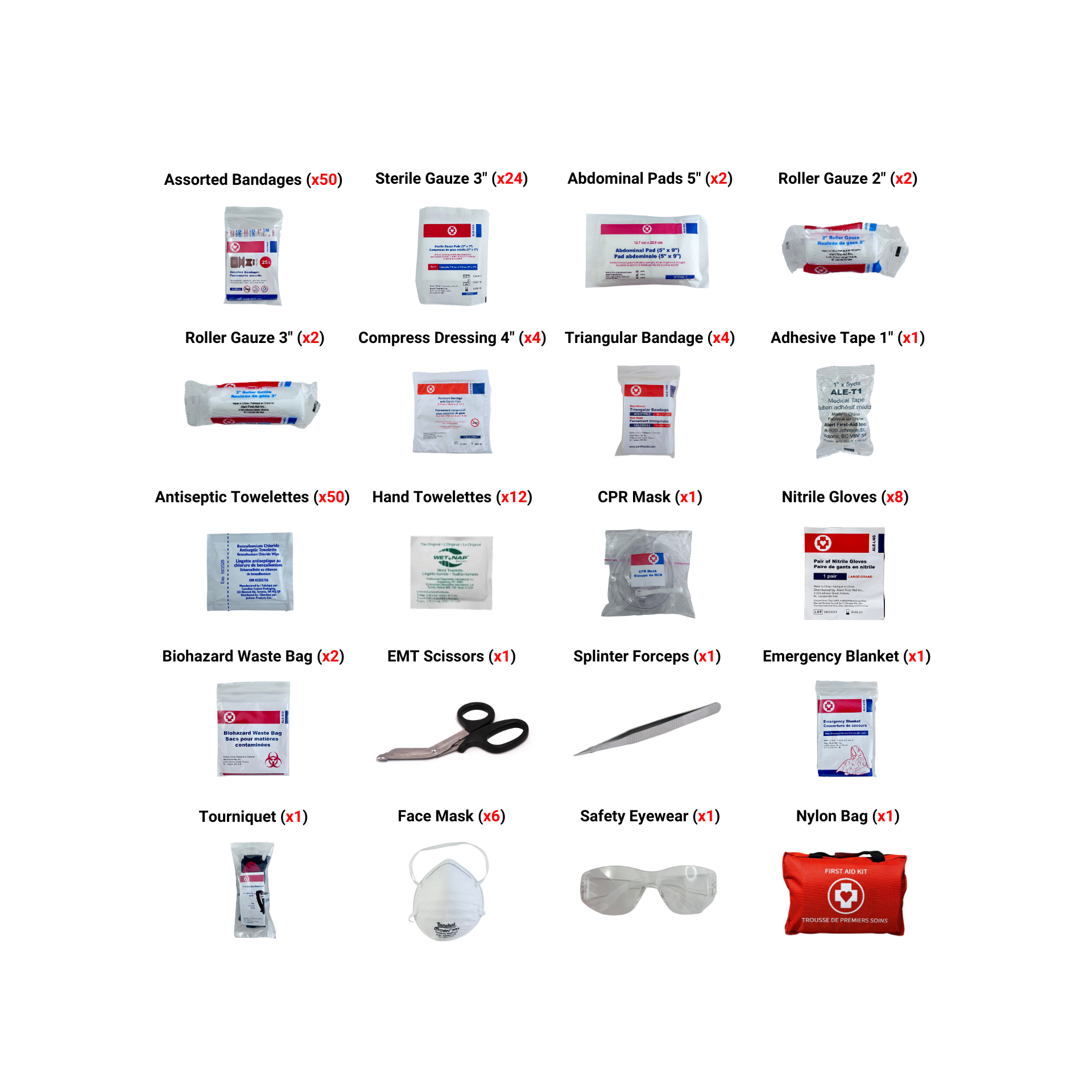 Basic First Aid Kit - (WorkSafeBC 2024) image