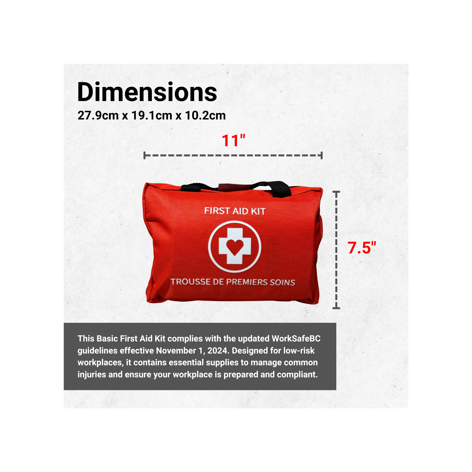 Basic First Aid Kit - (WorkSafeBC 2024) image