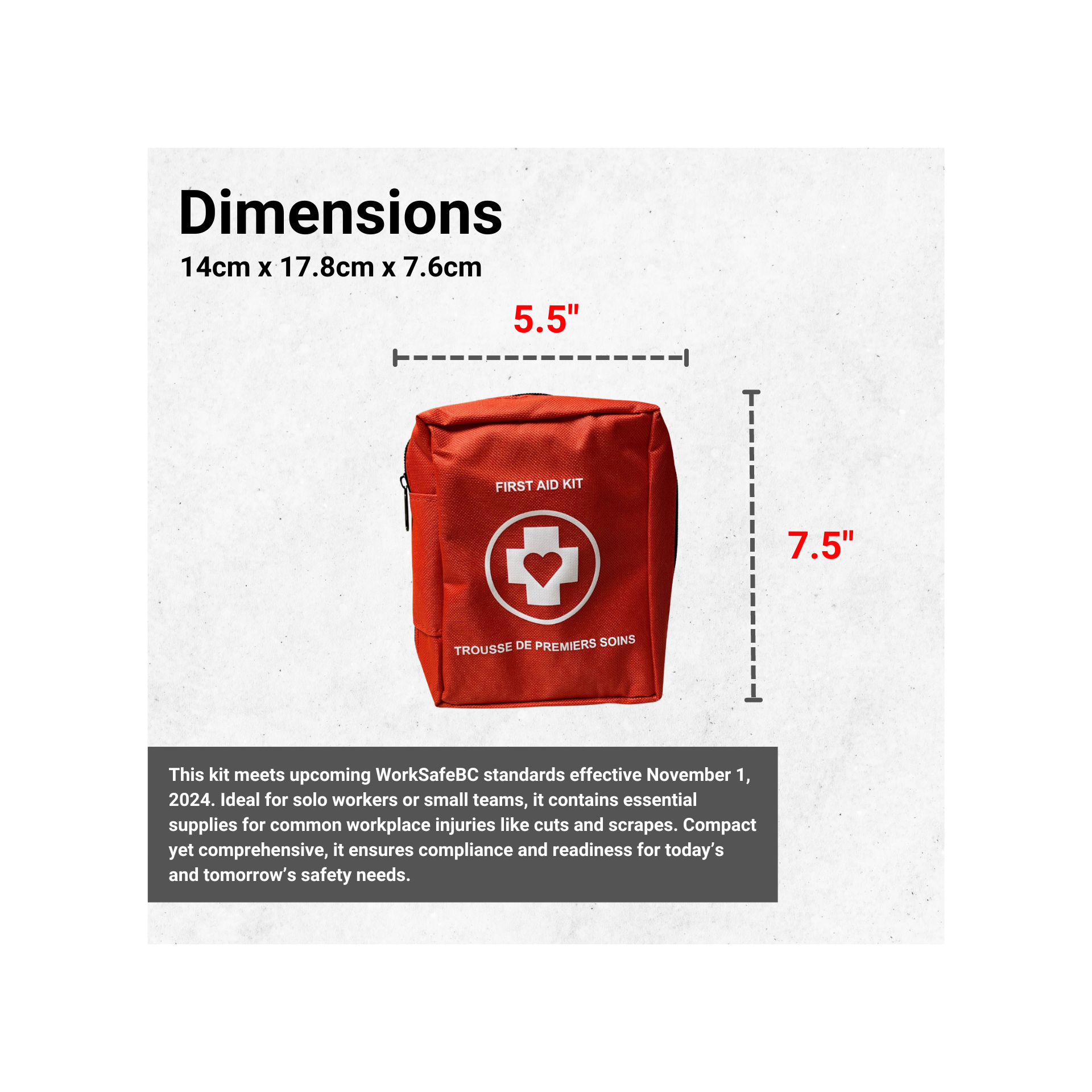 Personal First Aid Kit (WorkSafeBC 2024) image