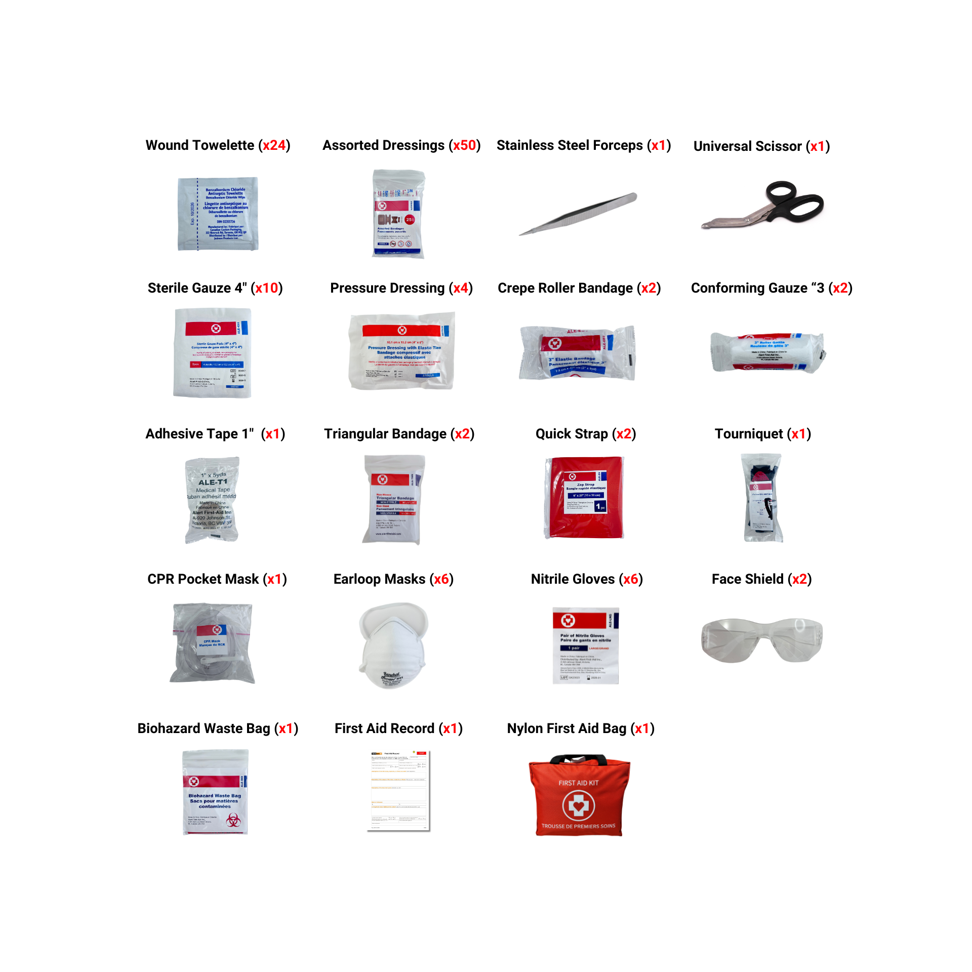 WorkSafeBC Level 1 First Aid Kit image