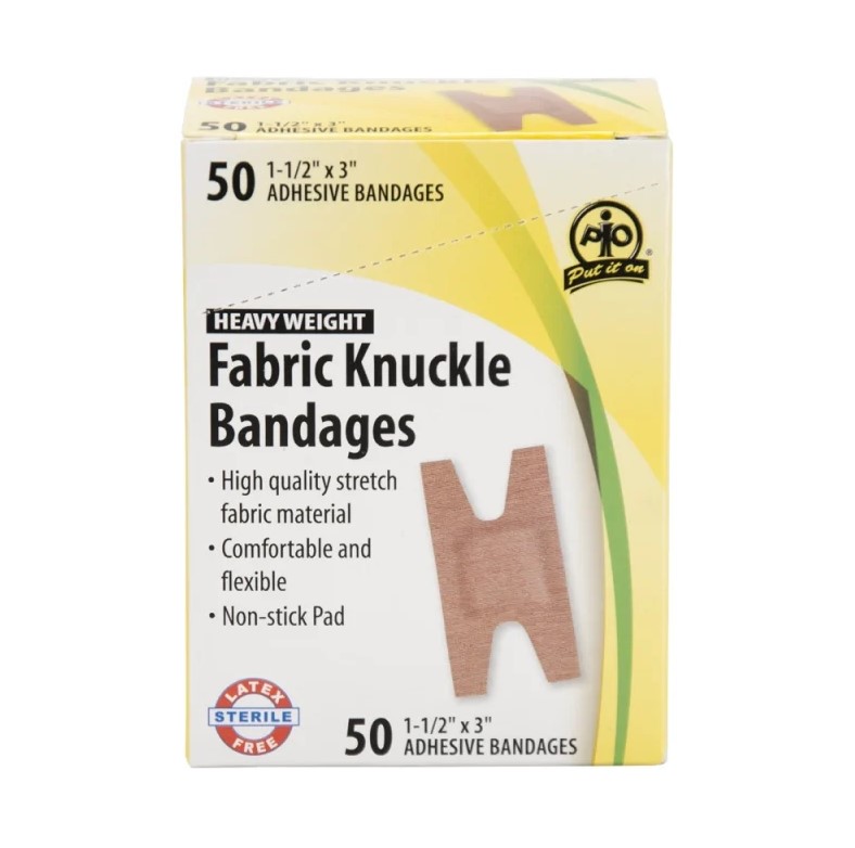 Dynarex Large Patch Flexible Fabric Adhesive Bandages 2 x 4 1/2 - 50/box