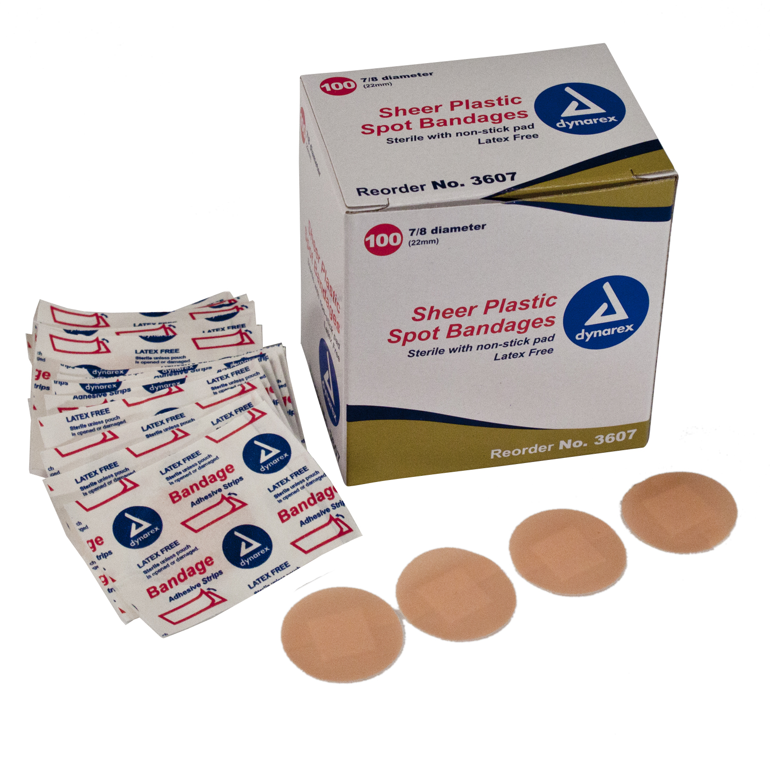 Sheer Plastic Spot Bandages (Box of 100)